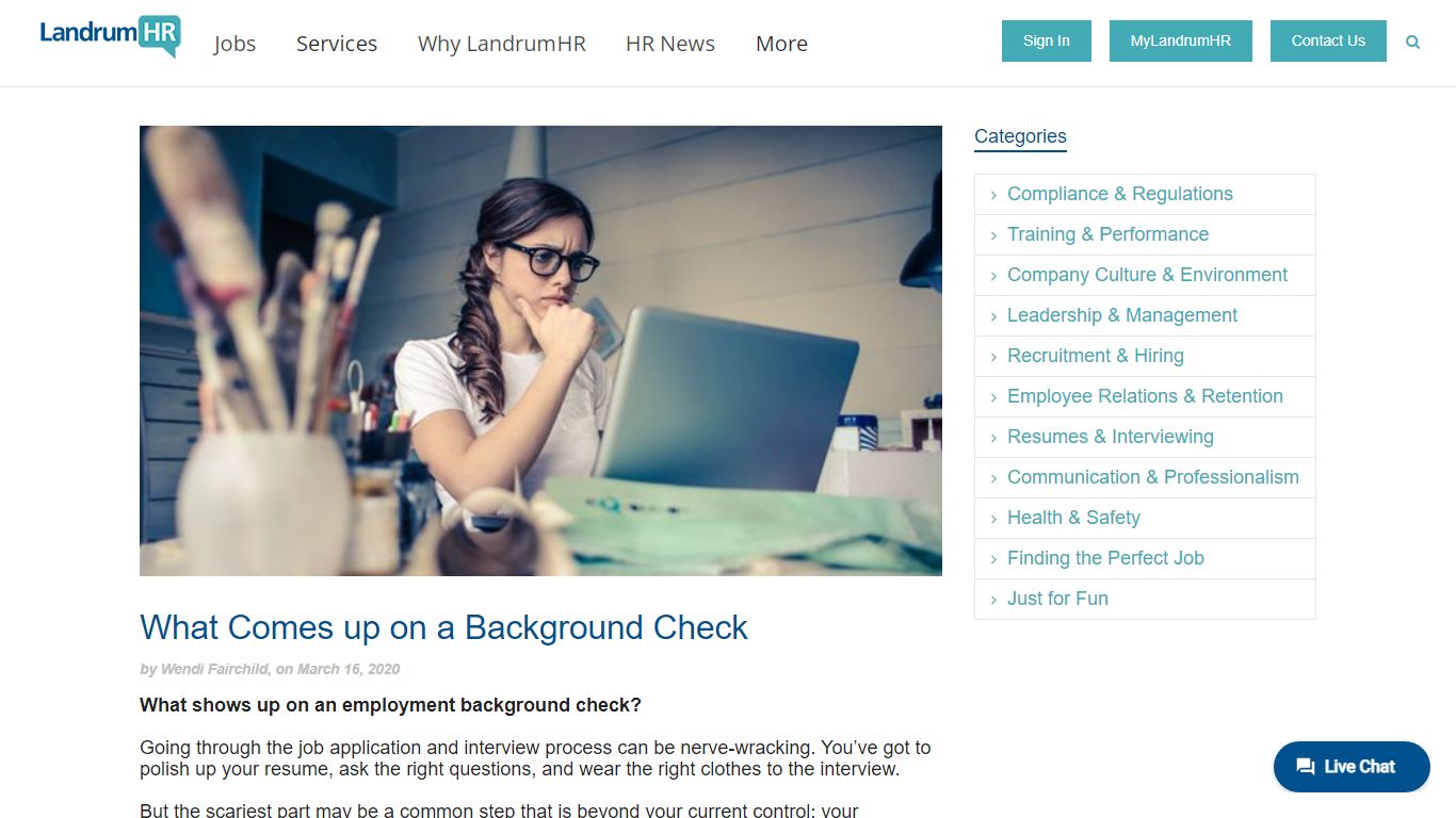 What shows up on an employment background check?